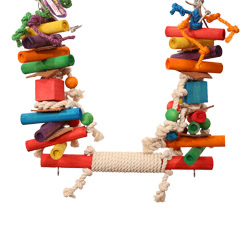 Fiesta Swing Parrot Swing and Toy Medium Size