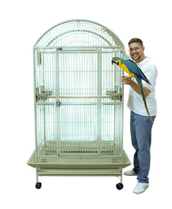 Deluxe Medium Cage for Large Parrots and Cockatoos 40x30x77