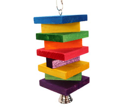 Rainbow Balsa Small Parrot Toy