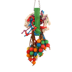 Tropical Grapes Large Parrot Toy Featuring Large Wooden Beads